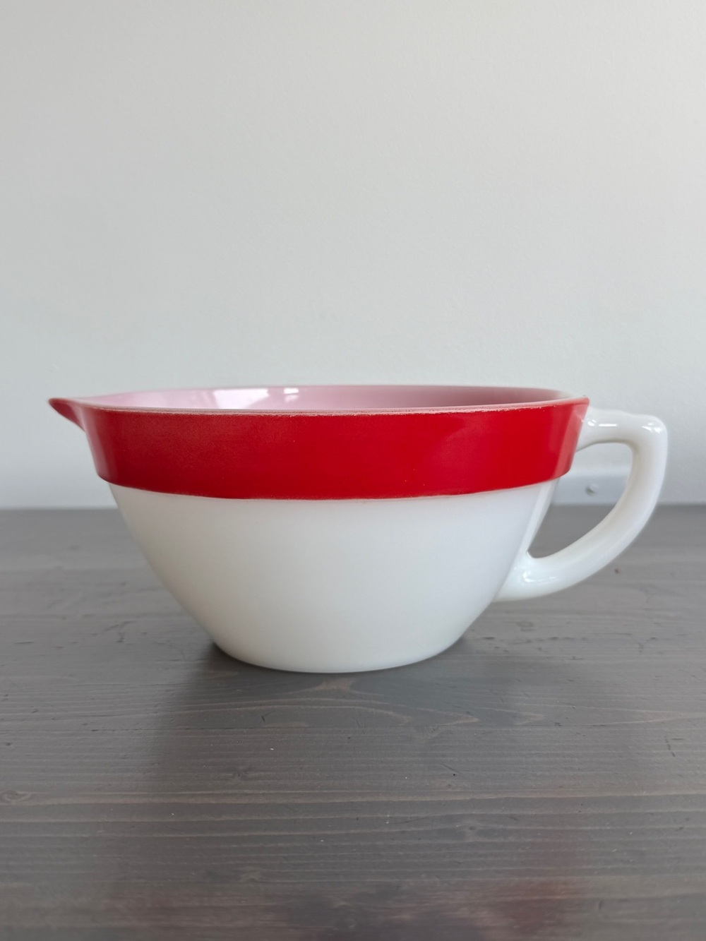 Vintage  Fire-King milk glass batter bowl